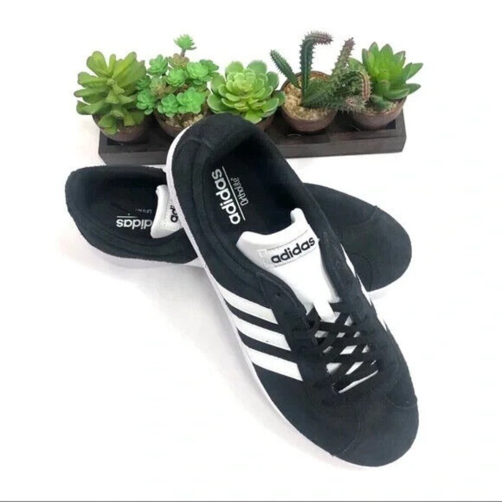 adidas Men’s VL Court 2.0 Casual Shoe Black/White Size 9.5M US